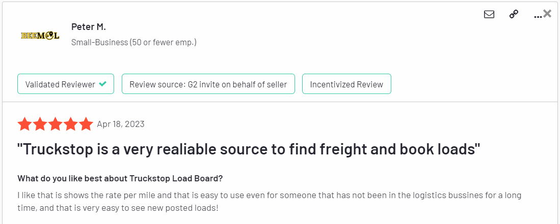 a very reliable source to find freight and loads