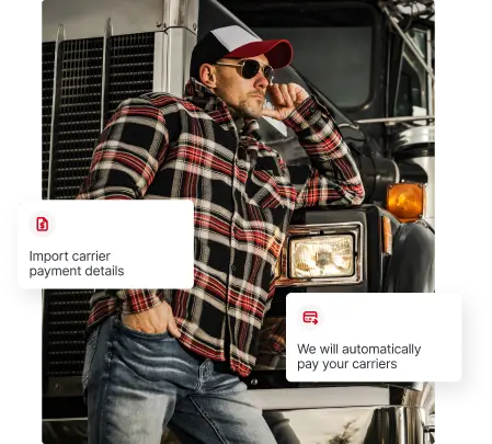 Freight broker at work