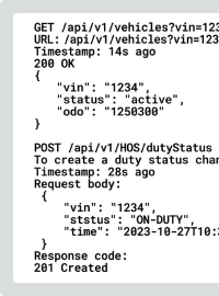 ELD Fleet & Vehicle APIs